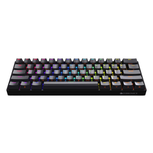 ZEBRONICS Zeb-Max Ninja 60% RGB Mechanical Wireless Gaming Keyboard ( Black ) ( Blue Switch )