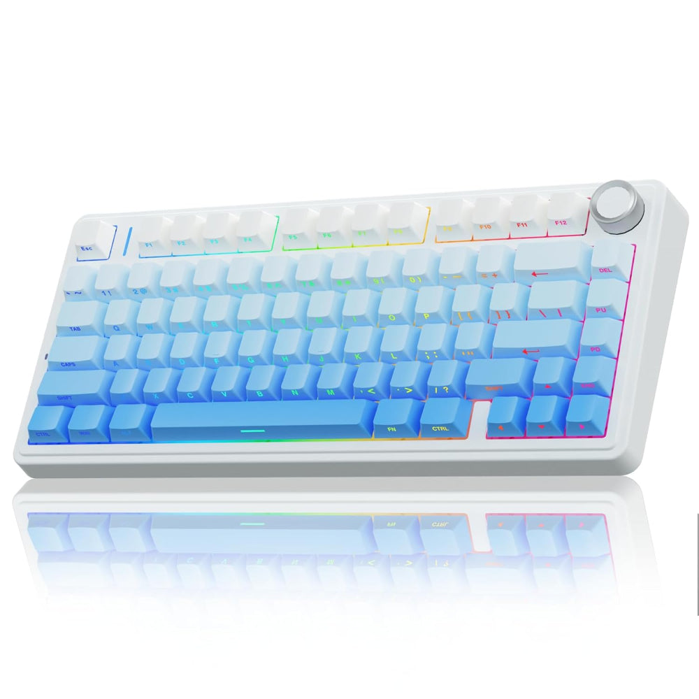 AULA F75 75% Mechanical Wireless Gaming Keyboard ( Gradient Blue ) ( Star Vector Switch )