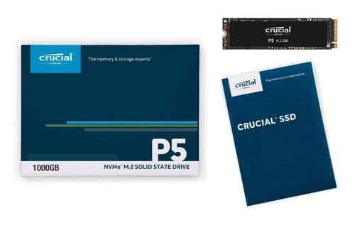 CRUCIAL P5 1TB 3D NAND M.2 NVME Gen3 Internal Solid State Drive ( SSD )