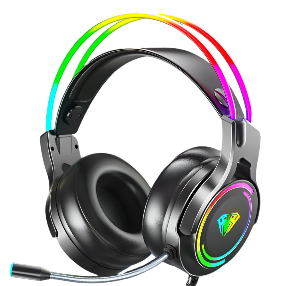 AULA S506 Wired Stereo 3.5mm Gaming Headphone ( Black ) ( S506B )