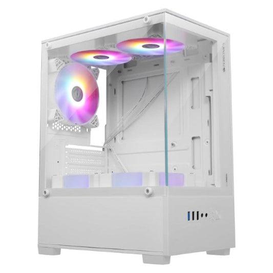 ZEBRONICS Iceberg ARGB MATX Mid Tower Cabinet ( White )