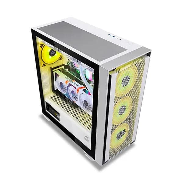 ANT ESPORTS 690 Air ARGB ATX Mid Tower Cabinet (White)