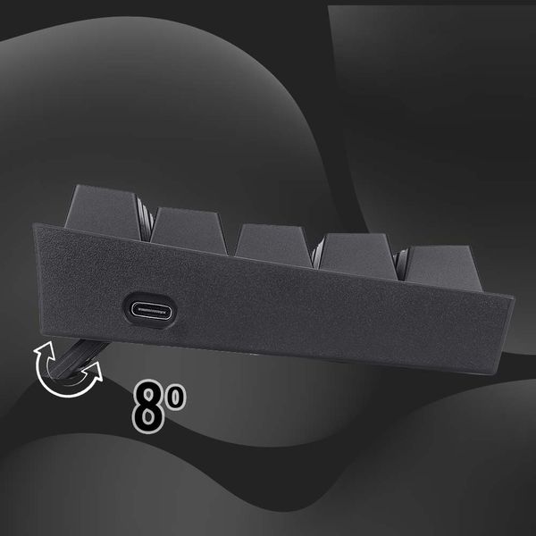 REDRAGON K616 Fizz Pro 60% Mechanical Wired Gaming Keyboard ( Black ) ( Red Linear Switch )