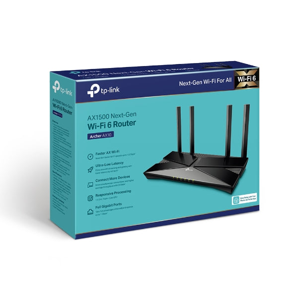 TPLink Archer AX10 AX1500 Wi-Fi 6 Router