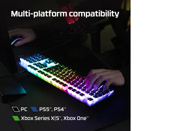 HYPERX Alloy Origins Full Size RGB Mechanical Gaming Keyboard (HyperX Aqua Switch)