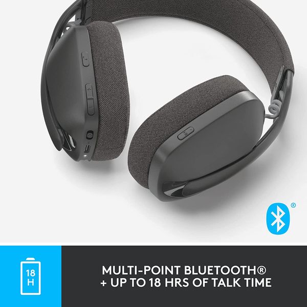 LOGITECH Zone Vibe 100 Lightweight RGB Wireless Stereo Gaming Headphone ( Graphite ) ( PC )