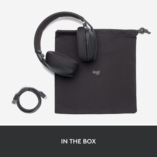 LOGITECH Zone Vibe 100 Lightweight RGB Wireless Stereo Gaming Headphone ( Graphite ) ( PC )