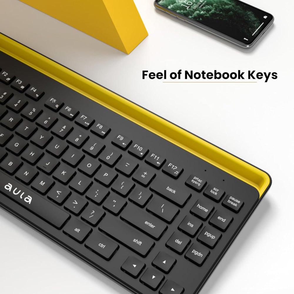 AULA AWK310 Tenkeyless Wireless Mechanical Keyboard ( Black ) ( AWK310 )