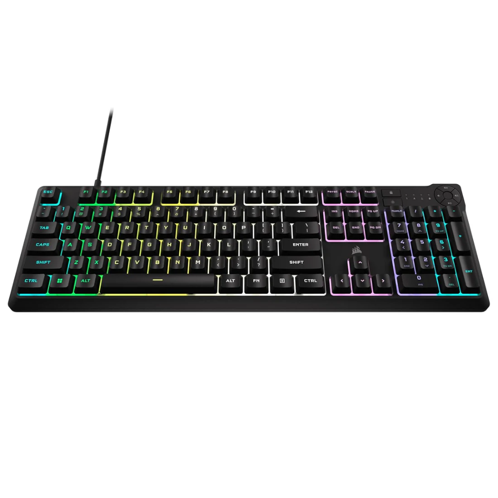 CORSAIR K55 Core Full Size Wired RGB Membrane Gaming Keyboard ( Black ) ( Membrane Switch )