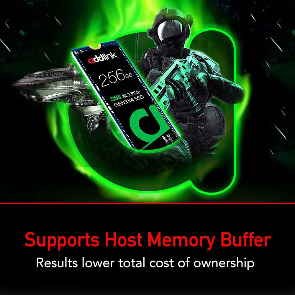 ADDLINK S68 256GB M.2 NVME Gen3 Internal Solid State Drive ( SSD )