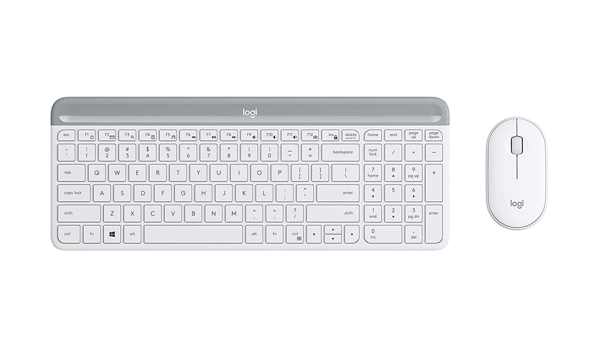 LOGITECH MK470 Slim Full Size Wireless Combo ( Off-White )