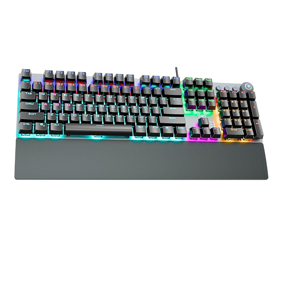 AULA F2058 Full Size Wired Mechanical Gaming Keyboard ( Black ) ( Clicky Blue Switch ) ( F2058 )