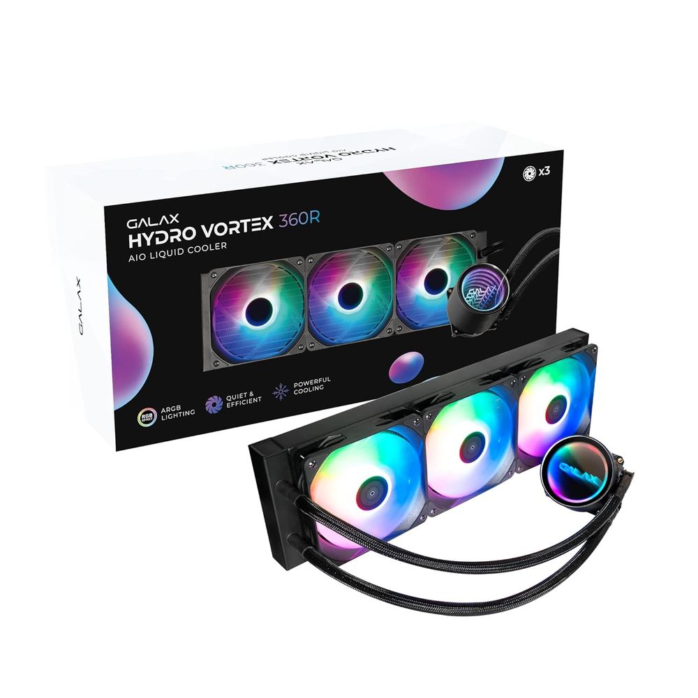 GALAX Hydro Vortex 360R ARGB AIO Liquid Cooler (Black)