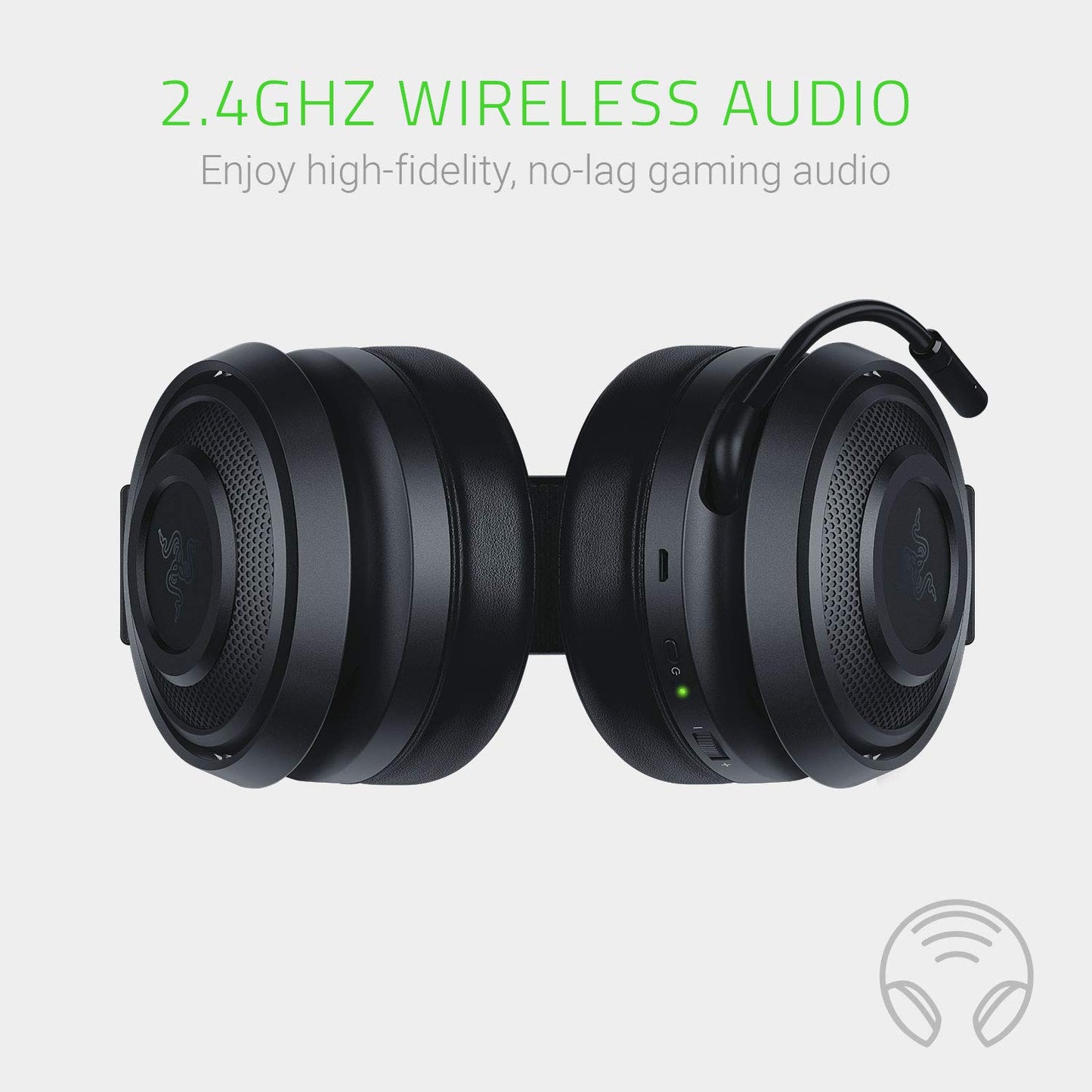 RAZER Nari Essential Wireless Stereo Gaming Headphones ( Black ) ( PC / Xbox / Mobile / Mac )