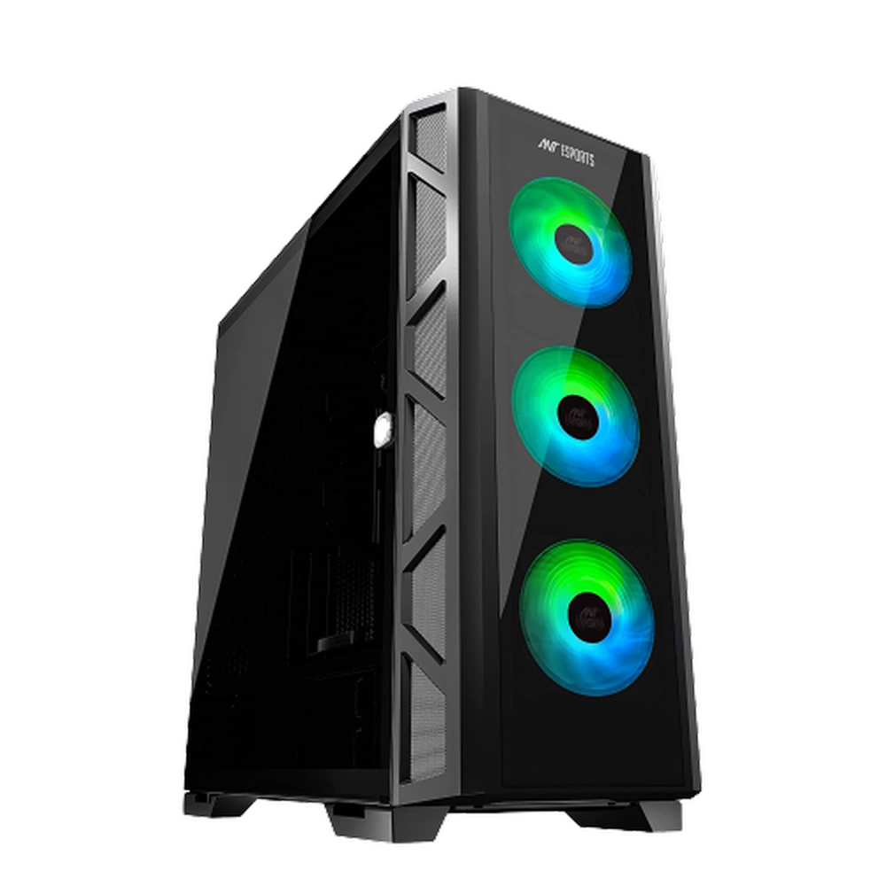 ANT ESPORTS Dynamic GT RGB EATX Mid Tower Cabinet ( Black )