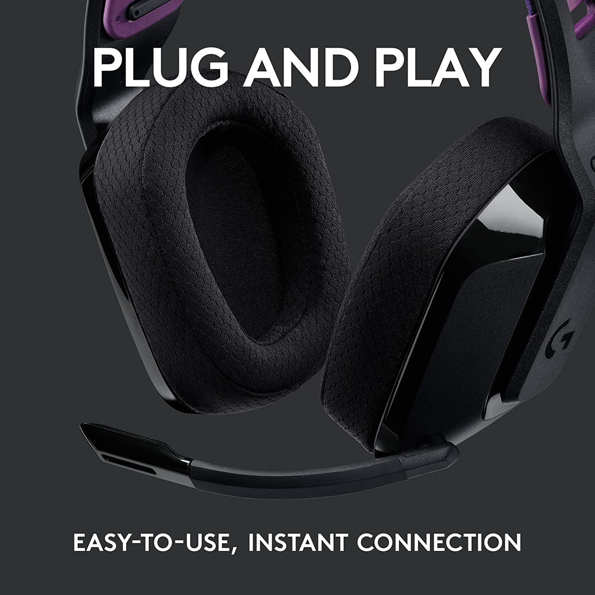 LOGITECH G535 Lightspeed Wireless Stereo Gaming Headphone ( Black ) ( PC / Mobile / Mac )