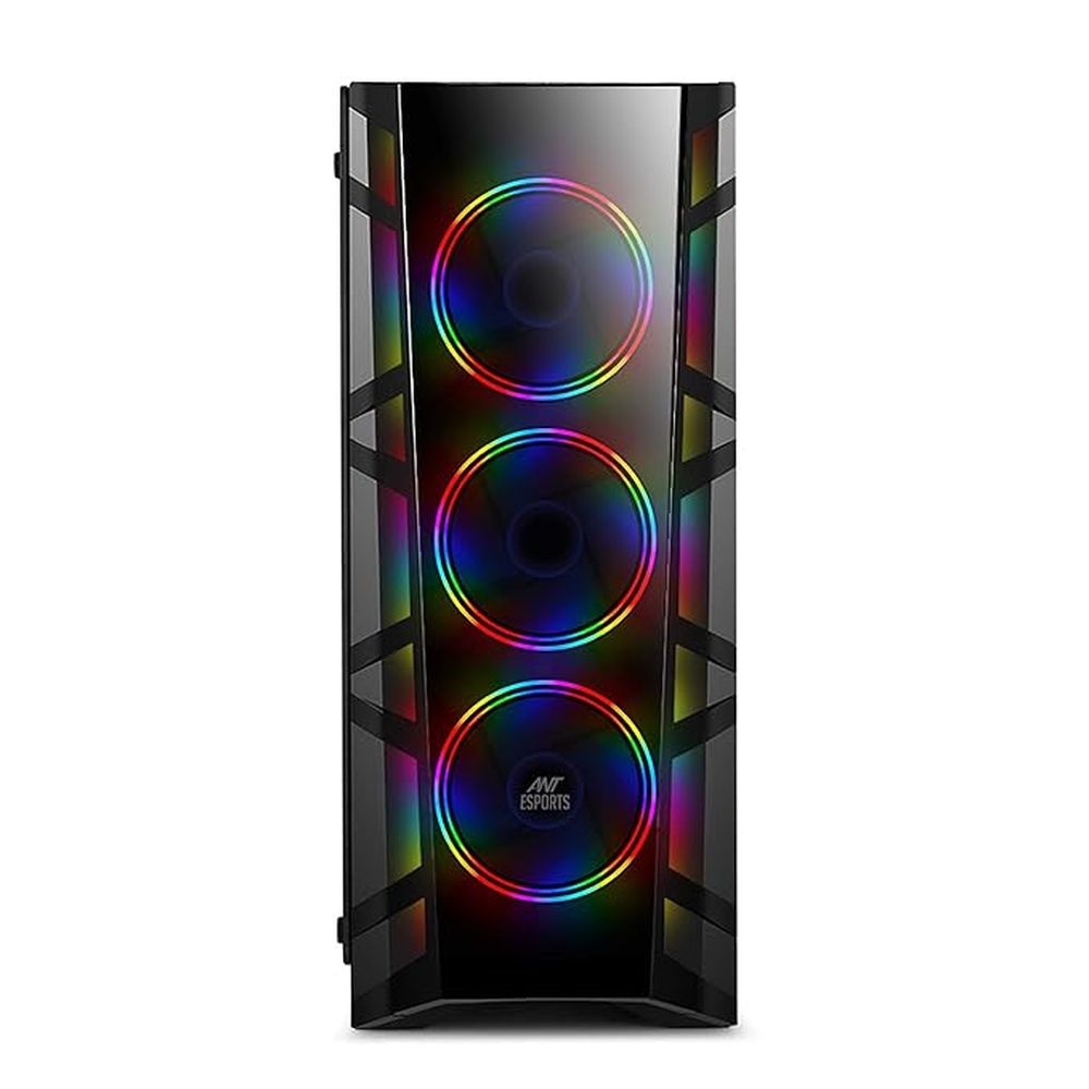 ANT ESPORTS ICE 300TG ATX Mid Tower Gaming Cabinet (Black)