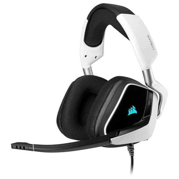 CORSAIR Void Elite RGB Wired/USB 7.1 Surround Gaming Headphone With Mic ( White ) ( PC )