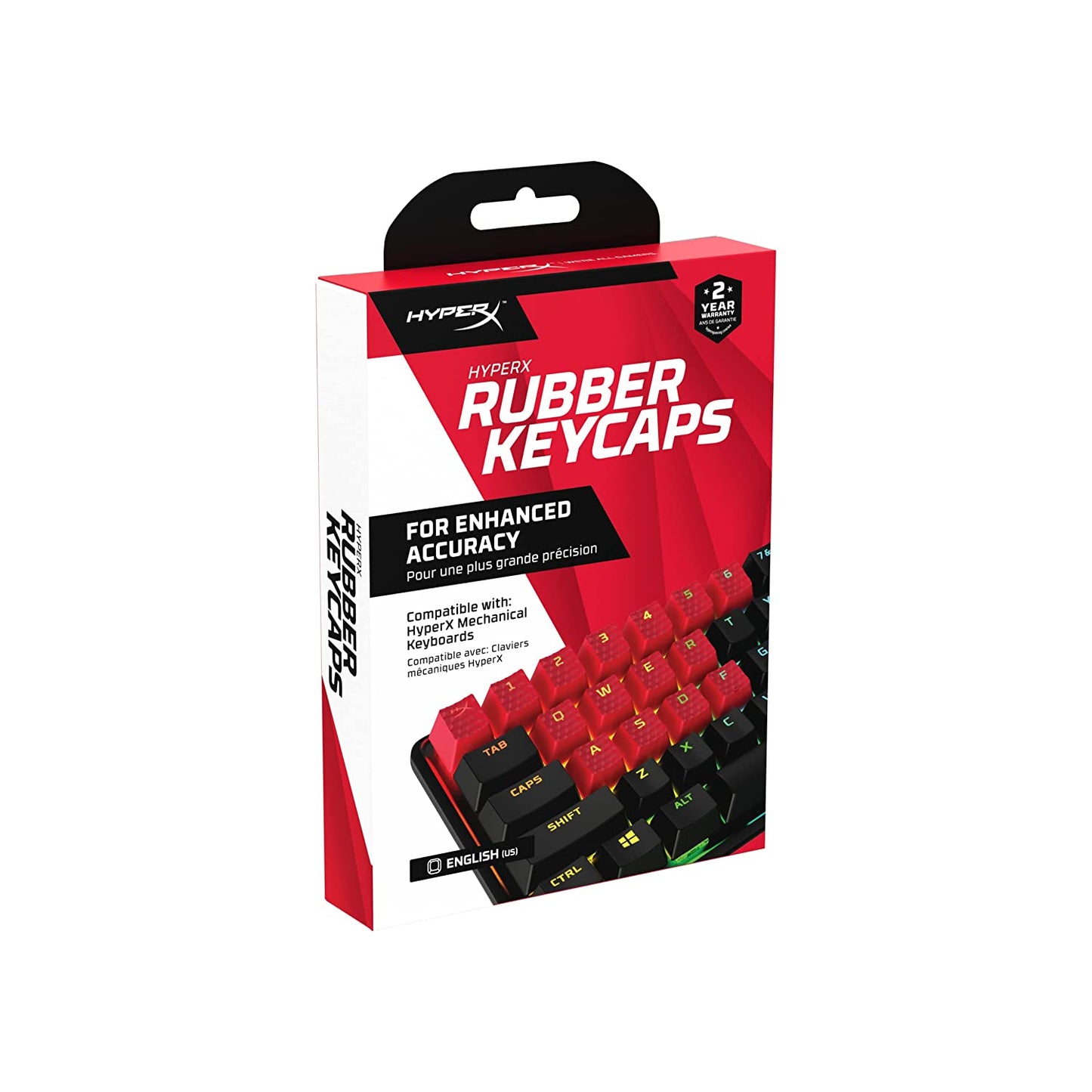 HYPERX Rubber Keycaps Red [US]