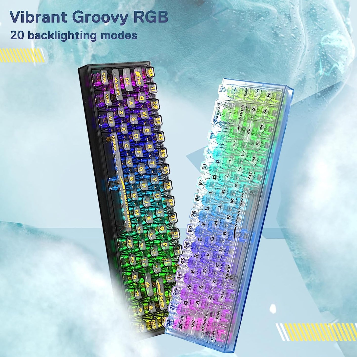 REDRAGON K631 Pro Castor 65% Mechanical Wired Gaming Keyboard ( Black ) ( Translucent Custom Switch )