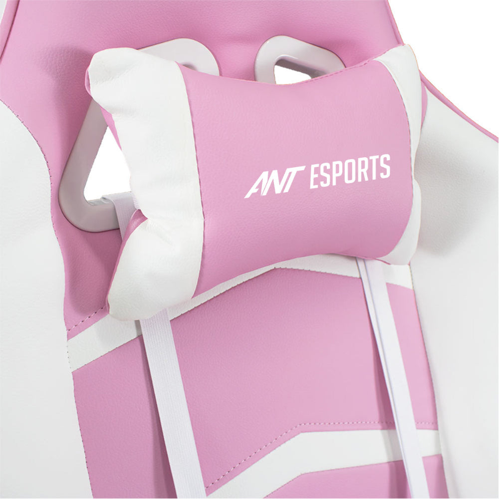 ANT ESPORTS 9077 Ergonomic Gaming Chair ( White / Pink )