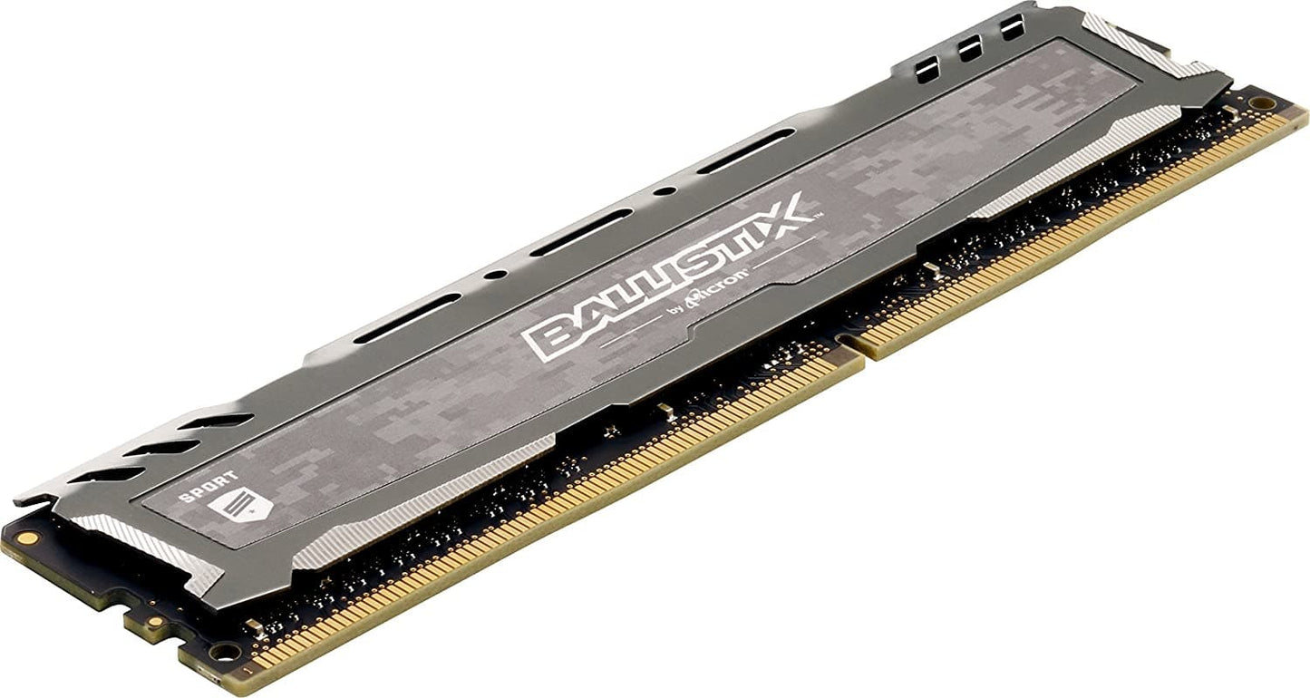 CRUCIAL Ballistix Sport LT Gray 8GB ( 8GB x 1 ) 2400MHz DDR4 RAM
