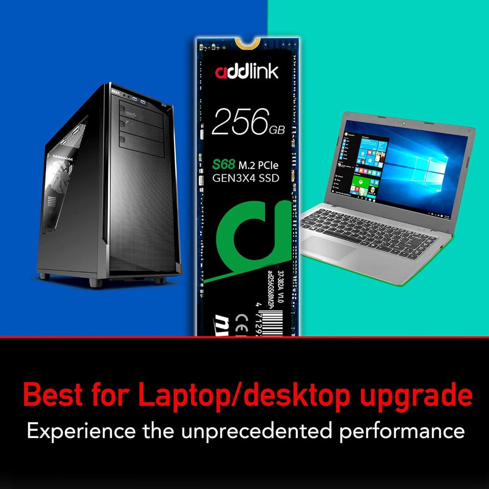 ADDLINK S68 256GB M.2 NVME Gen3 Internal Solid State Drive ( SSD )