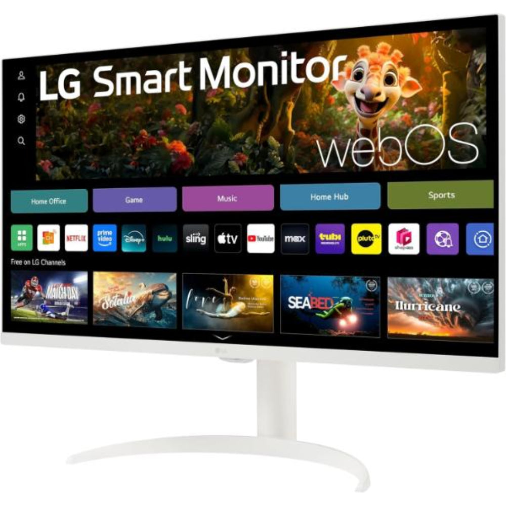 LG 32SR75U-W 32 Inch 4K UHD 60Hz IPS Panel 90% SRGB 1MS AMD Freesync Smart Monitor