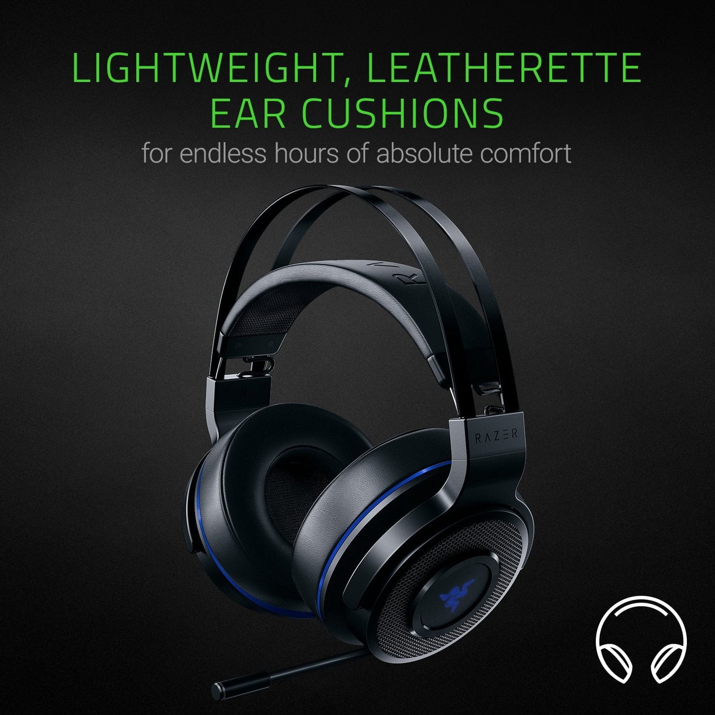 RAZER Thresher Wireless Bluetooth 7.1 Surround Gaming Headphones ( Black )