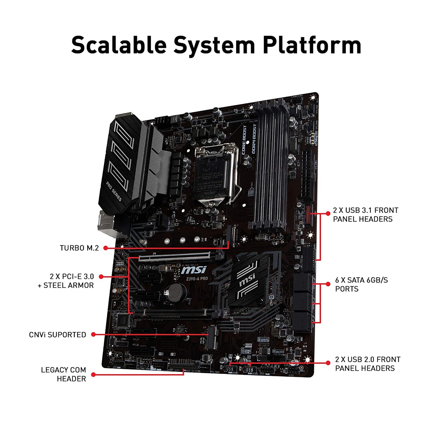 MSI Z490-A pro DDR4 Intel Motherboard
