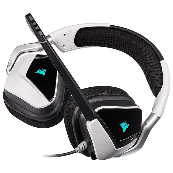 CORSAIR Void Elite RGB Wired/USB 7.1 Surround Gaming Headphone With Mic ( White ) ( PC )