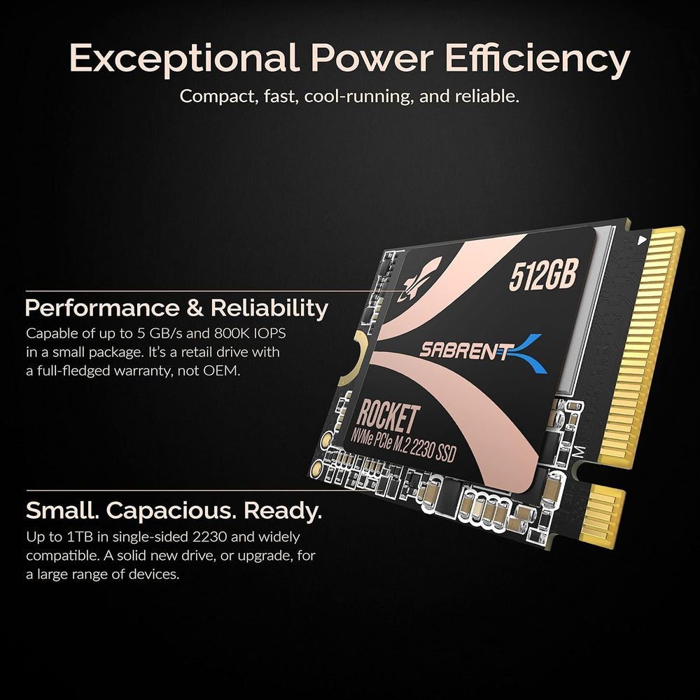 SABRENT Rocket 512GB NVME Internal Solid State Drive ( SSD )