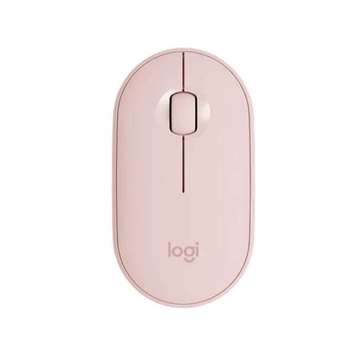 LOGITECH Pebble M350 Wireless+Bluetooth Ambidextrous Gaming Mouse ( 910-005601 ) ( 1000DPI / 3 Macro Button ) ( Rose )