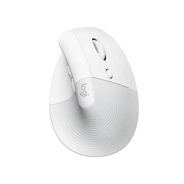 LOGITECH Lift Vertical Wireless Ergonomic Gaming Mouse ( 910-006480 ) ( 4000DPI / 6 Macro Buttons ) ( Off-White )