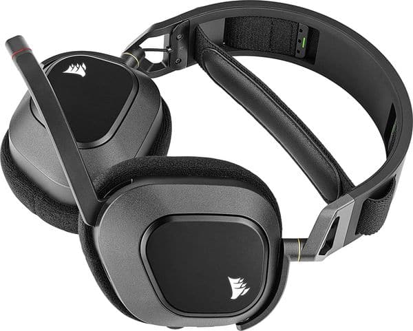 CORSAIR HS80 RGB USB Wireless 7.1 Surround Gaming Headphone ( Carbon ) ( PC/ PS5 /PS4 )