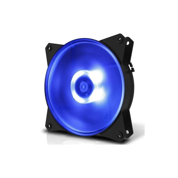 COOLER MASTER MF120L 120mm BLUE LED Cabinet Fan (Black) (Single Pack)
