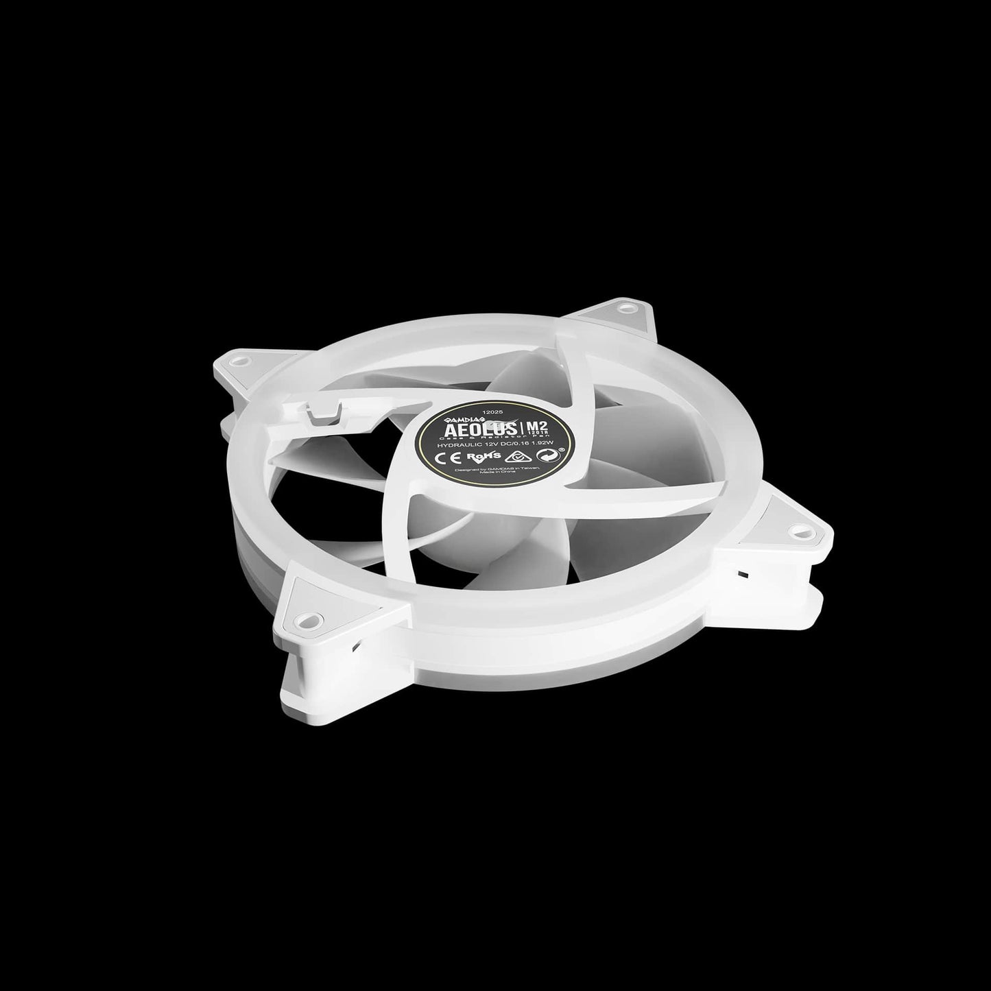 GAMDIAS AEOLUS M2-1204R ARGB Fan Kit ( White )