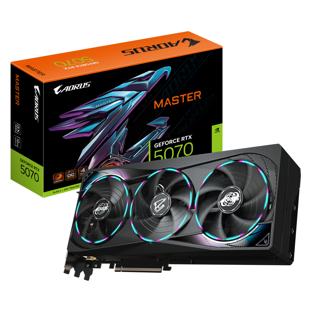 GIGABYTE GeForce RTX 5070 AORUS MASTER 12GB Nvidia Graphic Card
