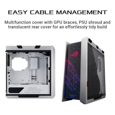 ASUS ROG Strix Helios GX601 RGB EATX Mid Tower Cabinet (White)