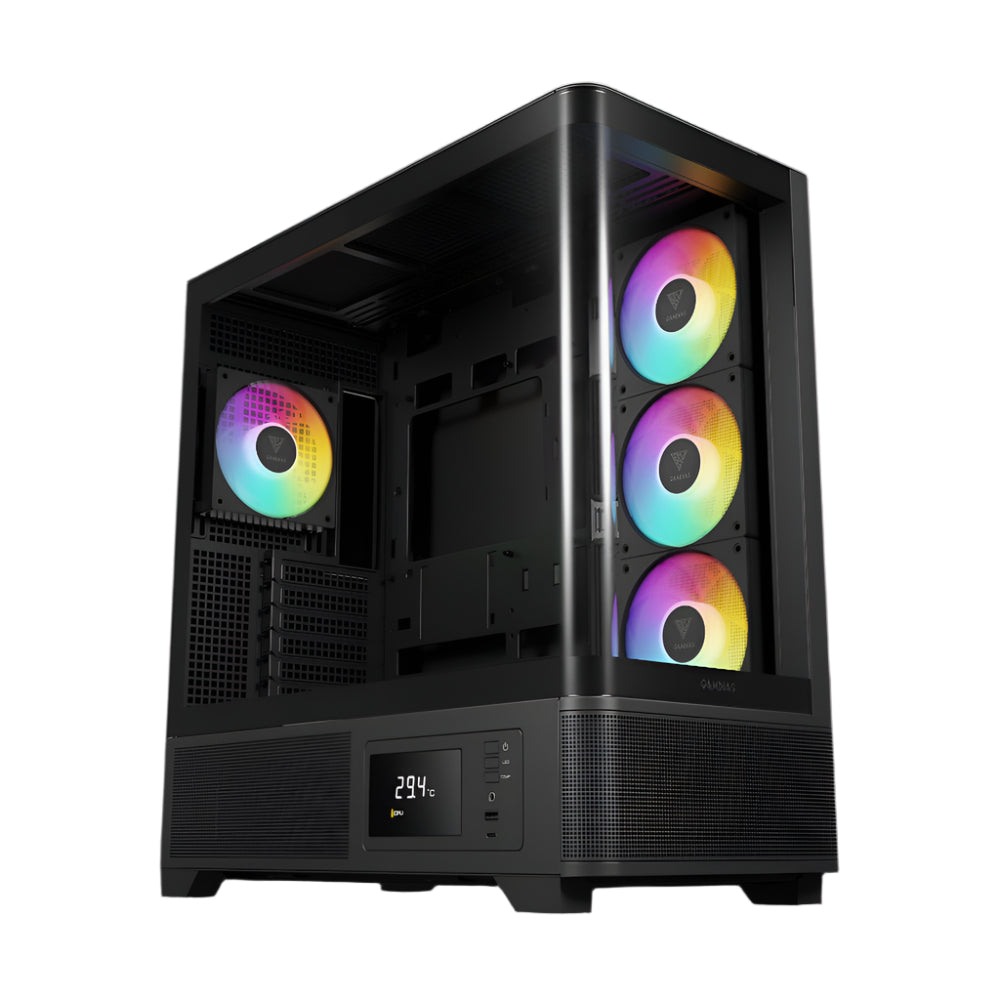 GAMDIAS Atlas P2 CG ARGB ATX Mid Tower Cabinet ( Black )