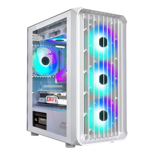 ANT ESPORTS 205 Air ARGB ATX Mid Tower Cabinet (White)