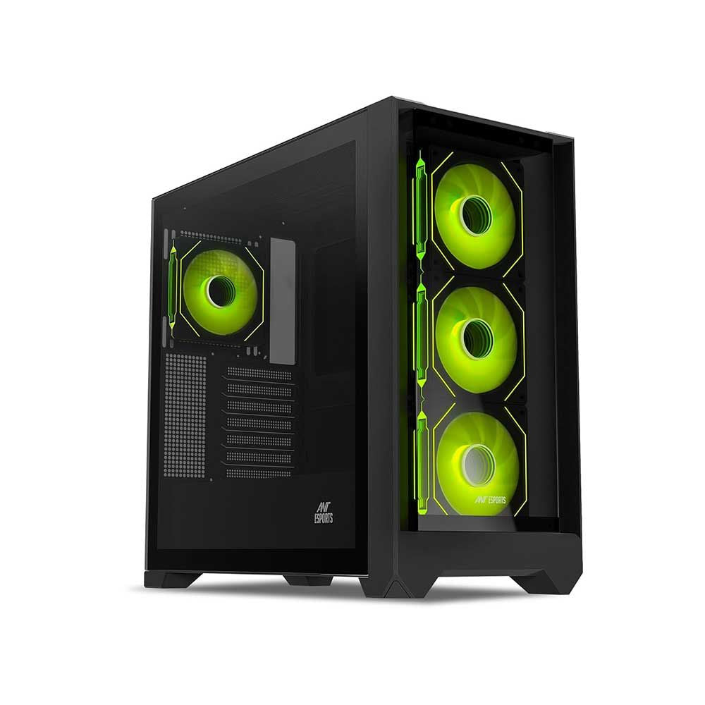 ANT ESPORTS 621 C3 ATX Mid Tower Cabinet (Black)