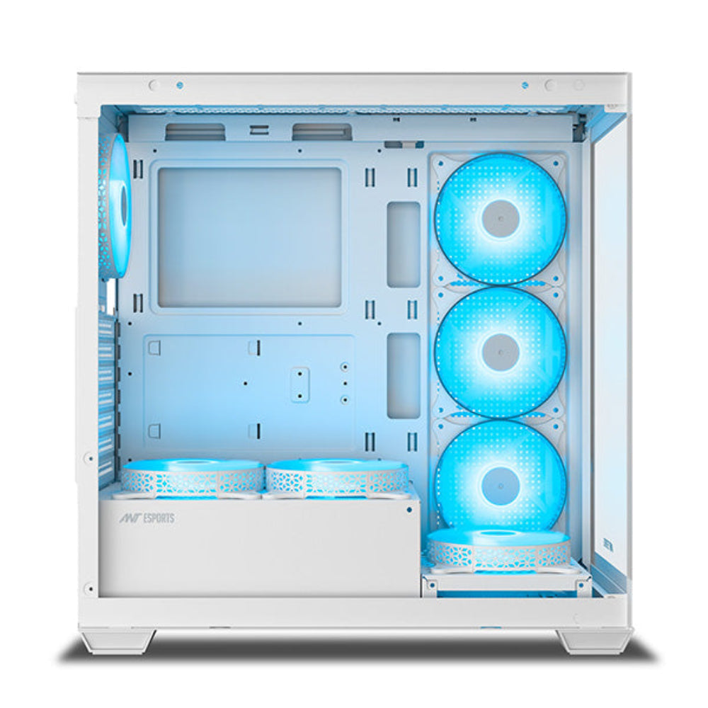 ANT ESPORTS Crystal X7 ATX Mid Tower Cabinet ( White )