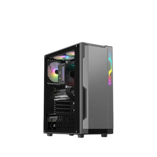 ANT ESPOERS Eclipse ARGB ATX Mid Tower Cabinet ( Black / Grey )