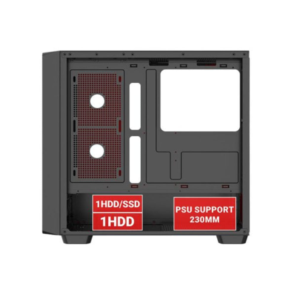 ANT Esports ICE Digital C3 ARGB ATX Mid Tower Cabinet ( Black )