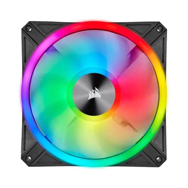 CORSAIR ICUE QL140 140mm RGB Cabinet Fan (Black) (Dual Pack)