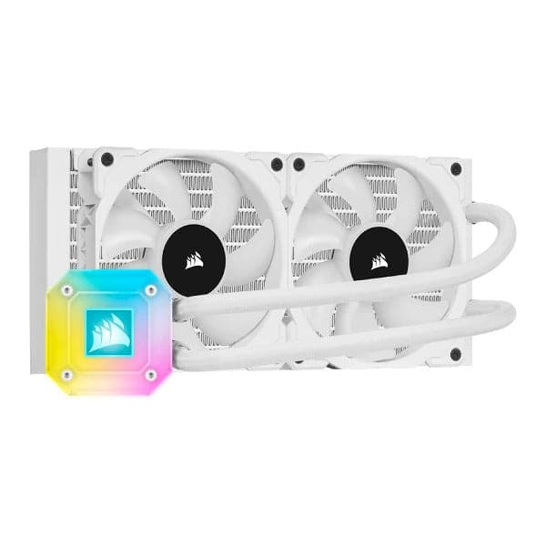 CORSAIR ICUE H100i Elite Capellix 240mm CPU Liquid Cooler (White)
