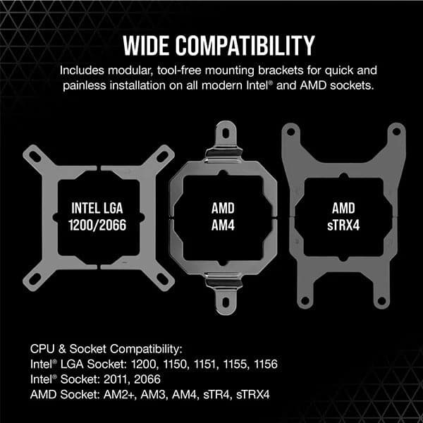 CORSAIR iCUE H170i Elite Capellix 420mm CPU Liquid Cooler (Black)