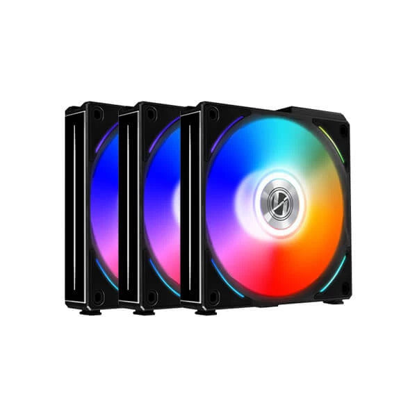 LIAN LI UNI Fan AL120 120mm ARGB Cabinet Fan (Black) (Triple Pack)