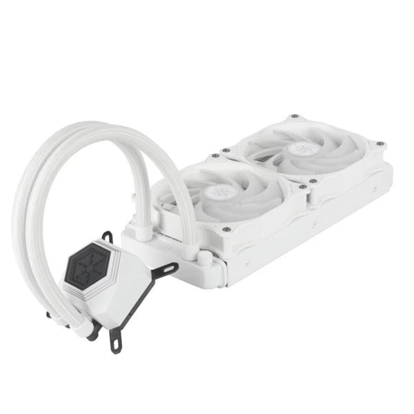 SILVERSTONE PF240W ARGB All In One 240mm CPU Liquid Cooler (White)
